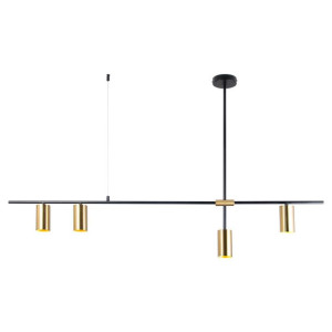 Lampa Wisząca Italux Belmonte Nowoczesna Czarna   Pnd-9152-4