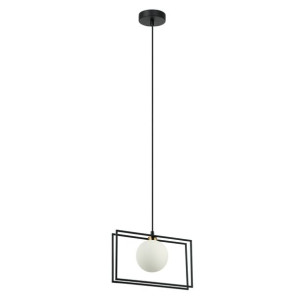 Lampa Wisząca Italux Grosetta Nowoczesna Czarna   Pnd-53423-1-Bk