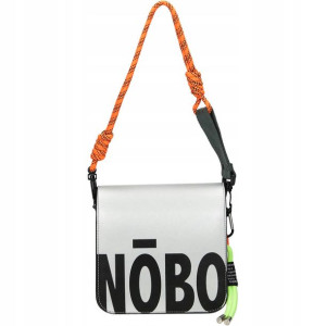 NOBO srebrna listonoszka z neonowym sznurkiem