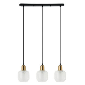 Lampa Wisząca Italux Lamezia Led Nowoczesna Brąz  Pnd-67594-3-Bro+Cl