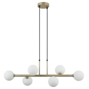 Lampa Wisząca Italux Olbia Led Nowoczesna Złota   Pnd-38679-6-Fgd+Wh