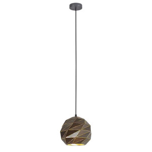 Lampa Wisząca Italux Palermo Nowoczesna Antracyt  Pnd-2424-1S-Gr+Gd