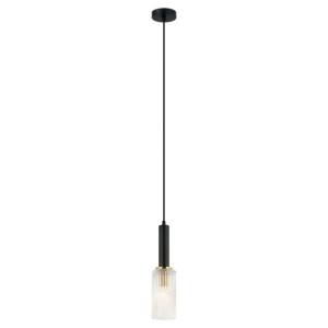 Lampa Wisząca Italux Perola Led Nowoczesna Czarna Pnd-43309-1 Bk+Br
