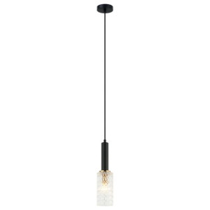Lampa Wisząca Italux Perola Led Nowoczesna Czarna Pnd-43363-1 Bk+Br