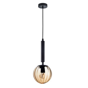 Lampa Wisząca Italux Ravena Led Nowoczesna Czarna Pnd-2324-1 Bk+Amb