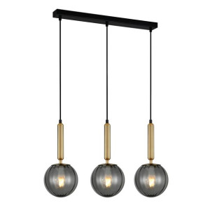Lampa Wisząca Italux Ravena Led Nowoczesna Mosiądz Pnd-2324-3L Bro+Sg
