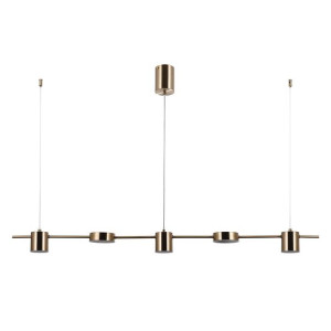 Lampa Wisząca Italux Remdal Led Nowoczesna Mosiądz Pnd-16374-5-Cop-Gd-4K