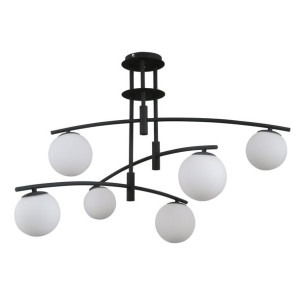 Lampa Sufitowa Italux Senai Led Nowoczesna Czarna Pnd-31322-6A-Sb