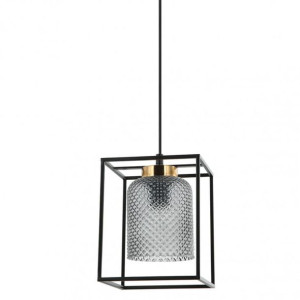 Lampa Wisząca Italux Sinella Industrialna Czarna  Pnd-23231-1-Bk+Sg