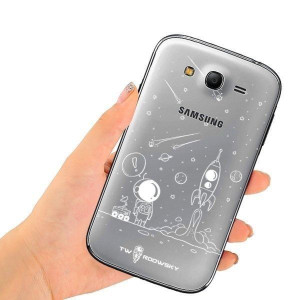Etui Do Galaxy Grand Neo Twardowsky Space + Szkło