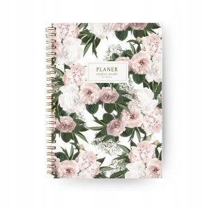 Planer A5 Tygodniowy Pionowy Floral