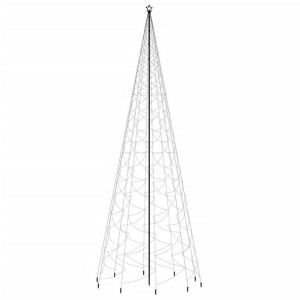 Choinka z kołkiem gruntowym, 3000 ciepłych białych LED, 800 cm