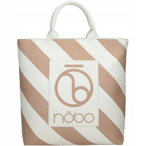NOBO duża beżowa damska torba shopper monogram