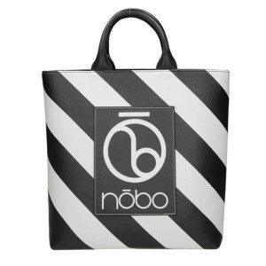 NOBO duża czarna damska torba shopper monogram