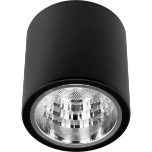 Oprawa Natynkowa Sufitowa SPOT DUŻA TUBA LED E27 14,5CM czarna