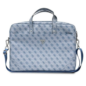 Torba Guess GUCB15P4TB 16 cali niebieski/blue Saffiano 4G Hot Stamp Triangl