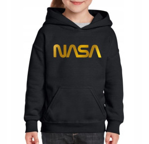 Bluza Nasa spacex dziecieca CZARNA 128