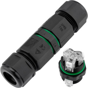Złączka HERMETYCZNA SZYBKOZŁĄCZKA typ WAGO IP68 3x1,5mm - 2,5mm