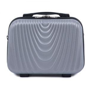WINGS 304 Pojemny Kuferek kosmetyczka podróżna BC Silver