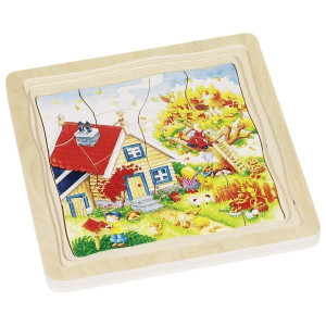 Puzzle warstwowe pory roku