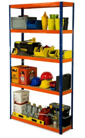 Regał metalowy magazynowy Helios HBN_196X120X35_5_350 ilość półek 5 /350 kg