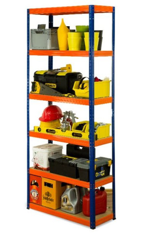 Regał metalowy magazynowy Helios HBN_213X100X30_6_350 ilość półek 6 /350 kg