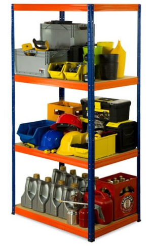Regał metalowy magazynowy Helios HBN_180X100X50_4_400 ilość półek 4 /400 kg