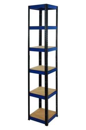 Regał metalowy magazynowy Helios HBN_213X030X30_6_0WZ ilość półek 6 /175 kg