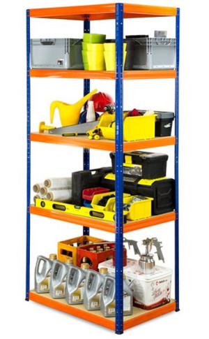 Regał metalowy magazynowy Helios HBN_196X090X50_5_350 ilość półek 5 /350 kg