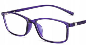 OKULARY fiolet minusy KOMPUTERA anty blue -3