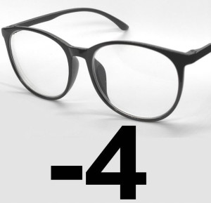 OKULARY KOREKCYJNE duże MINUSY czarne -4