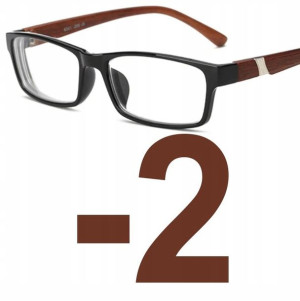 OKULARY KOREKCYJNE kujonki MINUSY brązowe -2