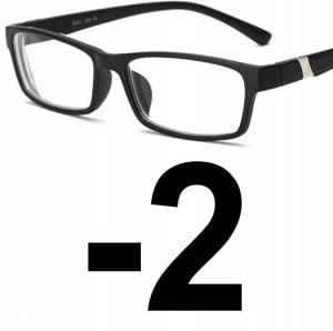 OKULARY KOREKCYJNE kujonki MINUSY czarne -2