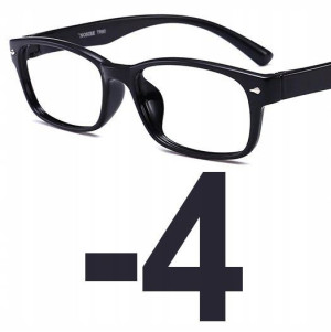 OKULARY KOREKCYJNE kujonki MINUSY czarne -4
