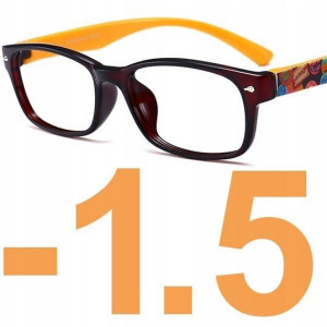 OKULARY KOREKCYJNE kujonki MINUSY żółte -1.5