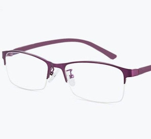 Okulary korekcyjne metalowe fiolet metal -4.5