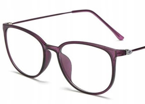 OKULARY KOREKCYJNE MINUSY fiolet -0.5 do -6