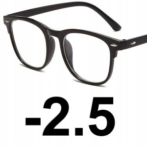 OKULARY KOREKCYJNE NERD nerdy retro MINUSY -2.5
