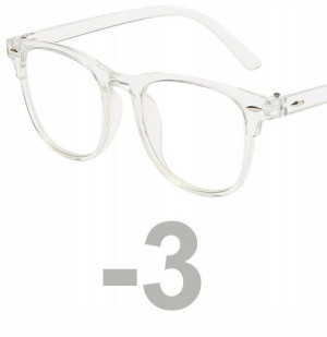 OKULARY KOREKCYJNE NERD nerdy retro MINUSY -3