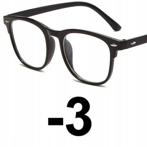 OKULARY KOREKCYJNE NERD nerdy retro MINUSY -3
