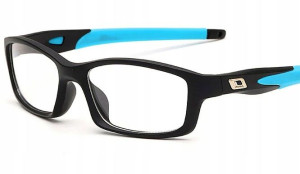 Okulary Korekcyjne Sportowe Niebieskie Plusy +2.5