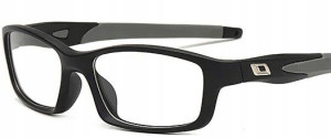OKULARY KOREKCYJNE sportowe SZARE plusy +1
