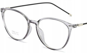 Okulary Minusy Kocie Kujonki Oczy Korekcyjne -6.5