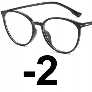 Okulary Minusy Kujonki Kocie Oczy Korekcyjne -2