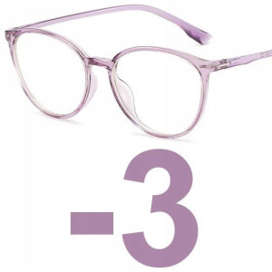 Okulary Minusy Kujonki Kocie Oczy Korekcyjne -3