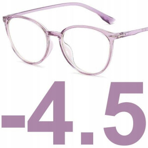 Okulary Minusy Kujonki Kocie Oczy Korekcyjne -4.5
