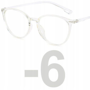 Okulary Minusy Kujonki Kocie Oczy Korekcyjne -6