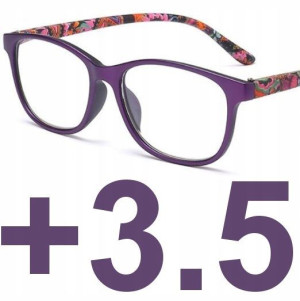 Okulary progresywne kocie damskie dal 0 bliż +3.5