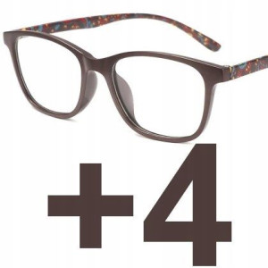 Okulary progresywne kocie damskie dal 0 bliż +4