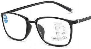 Okulary progresywne wieloogniskowe czytania +3